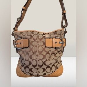☀️Coach Ashley Signature Convertible Hobo Bag